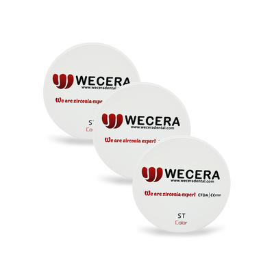 43% Super Translucent Dental Zirconia Blocks 16 Colors Without Coloring Liqiuids