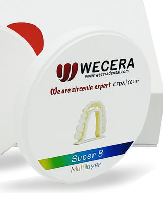 Colors A1 D4 dental zirconia block suitable for Amann Girrbach system providing strength and aesthetic dental restorations