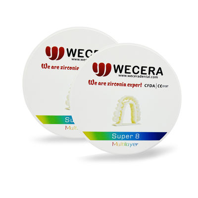 1500 Degree Sintering Temperature Multi Layer Zirconia Disc Designed for Crown And Bridge Offering and Consistent Results