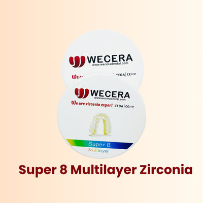 Cte 10±05 Dental Zirconia Block Providing Flexural Strength 7001200MPa Thickness 10mm To 25mm Designed for Dental Bridge Production