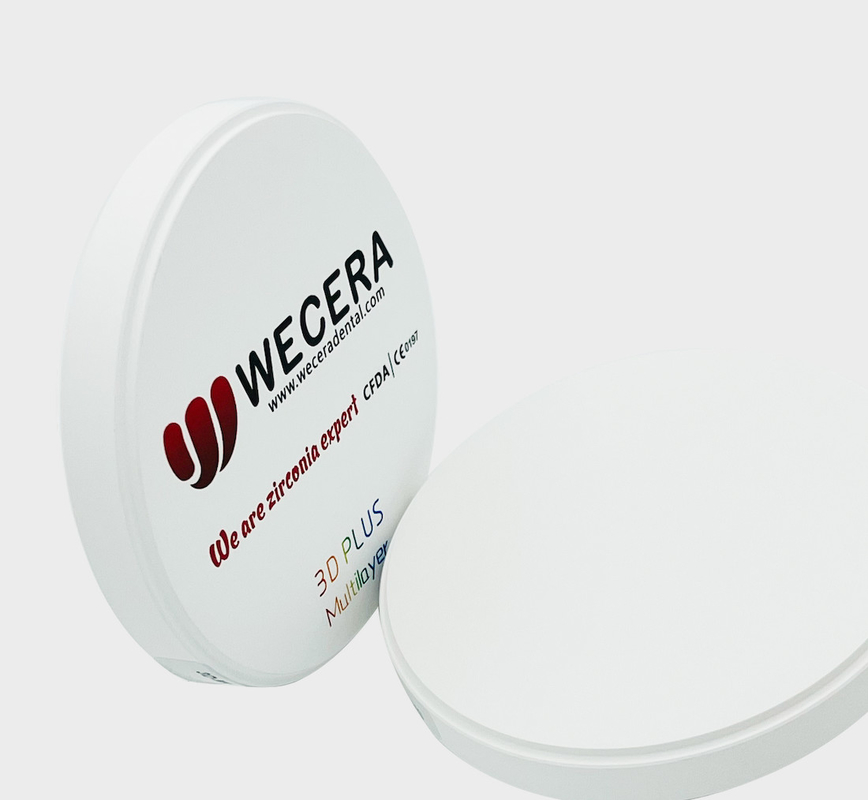 98mm 3D Multilayer Dental Zirconia Blank For Dental Lab Milling Center
