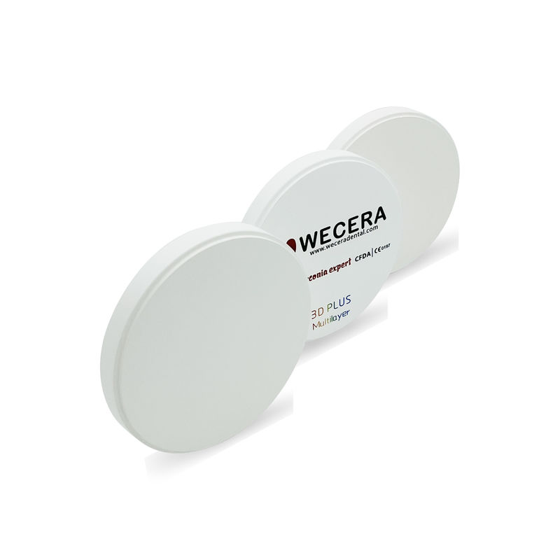 Sintering Temperature 1500C Three-Dimensional Zirconia Structure in 16 Vita Colors and 3 Bleach Colors Ideal for Dental