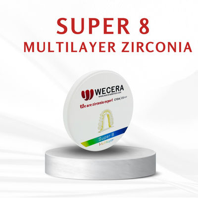 Disc Multi Layer Zircon Disc Menawarkan 16 Warna Vita dan 3 Warna Pemutih Cocok untuk Restorasi Gigi Presisi Tinggi